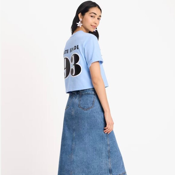 KATE SPADE Noel Tee - Cropped Boxy Oversized - Size: XS - Picture 9 of 9